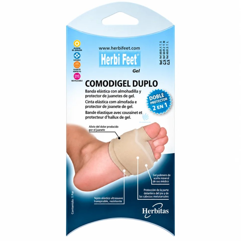 Herbi Feet Comodigel Duplo, 1 paire, taille L