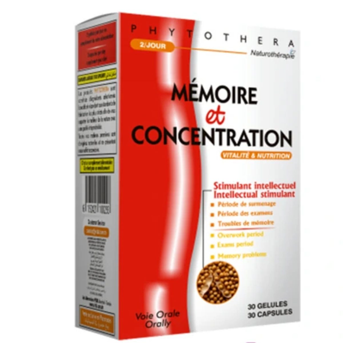 Phytothéra Mémoire et Concentration, 30 gélules