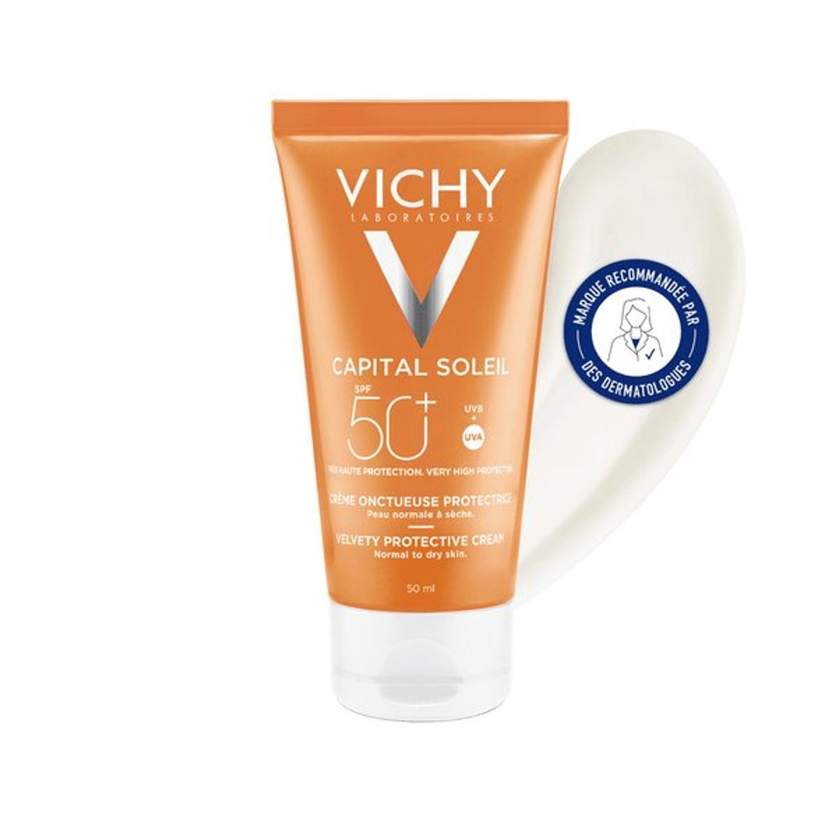 VICHY CAPITAL SOLEIL Crème onctueuse perfectrice de peau SPF 50+ 50 ml