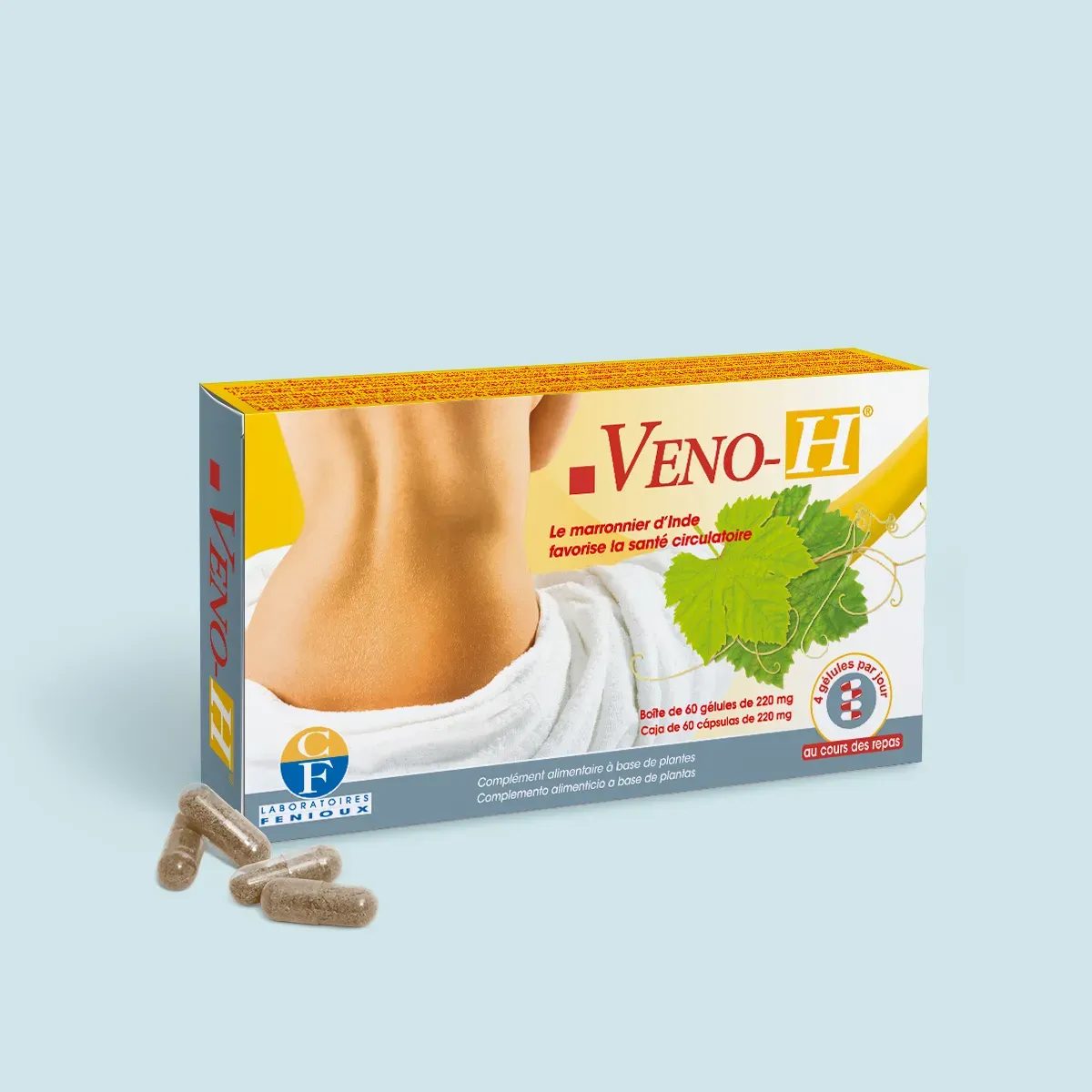 Fenioux Veno-H, 60 gélules de 220 mg