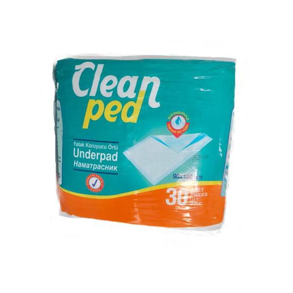 Clean Ped Alèses de lit 90 × 180 cm, 30 pièces