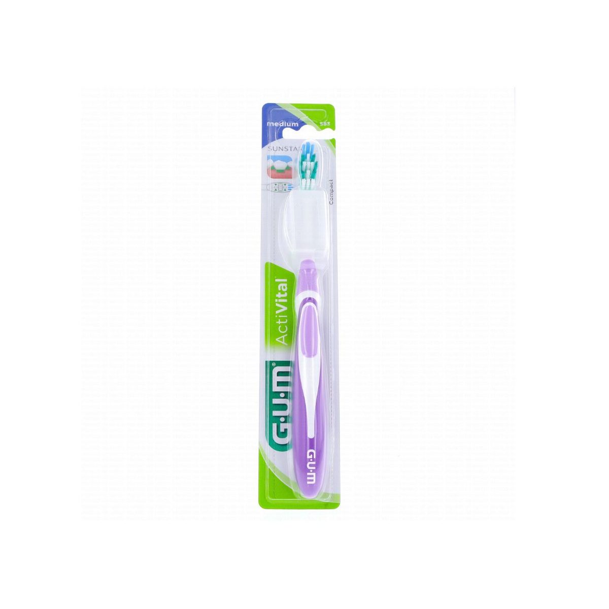 GUM ActiVital Brosse à dents médium compacte (583)