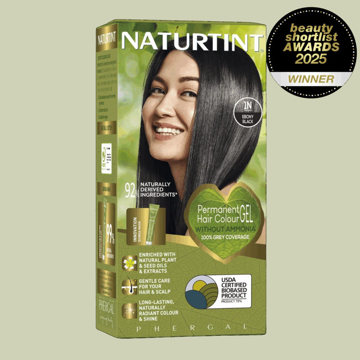 Naturtint Coloration permanente 1N Noir ébène 170 ml