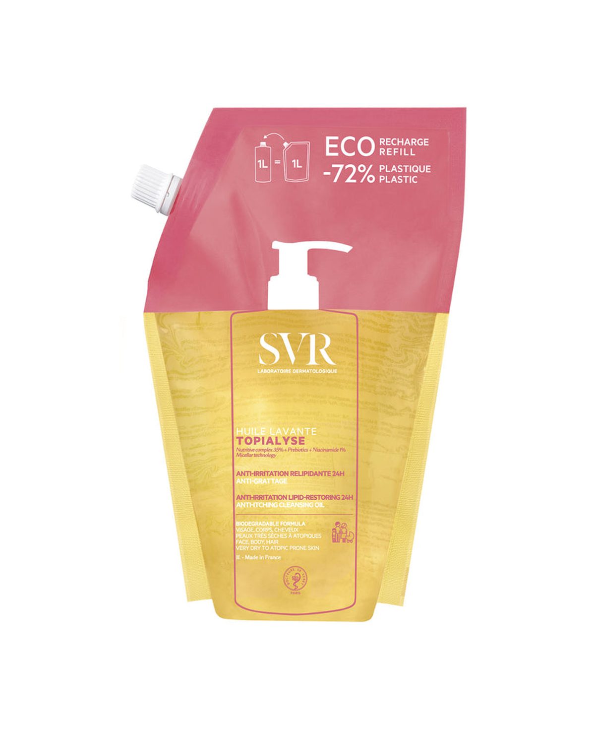 SVR Topialyse Huile Lavante Éco-recharge 1 L