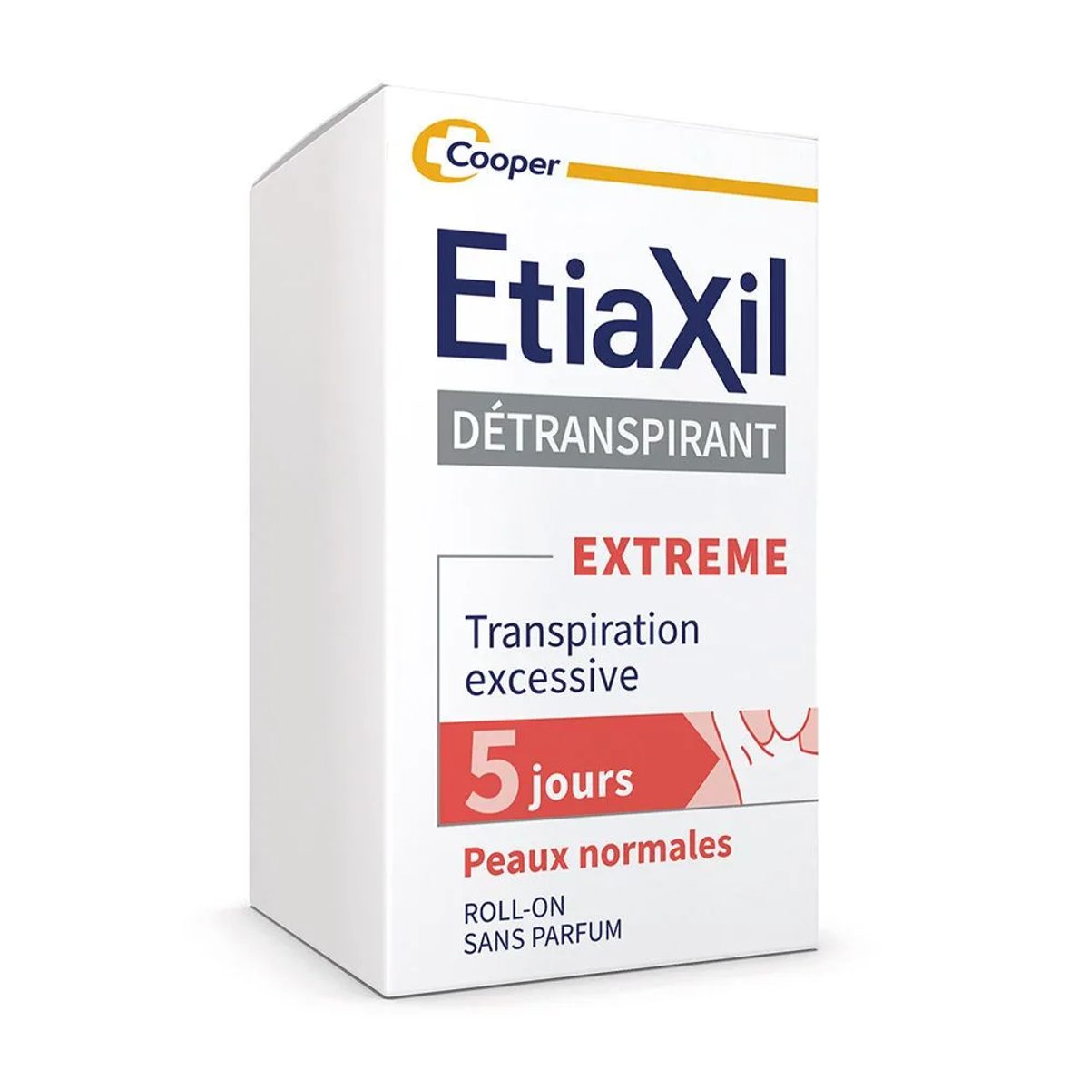 Etiaxil Détranspirant Extrême Roll-on, peaux normales, 15 ml