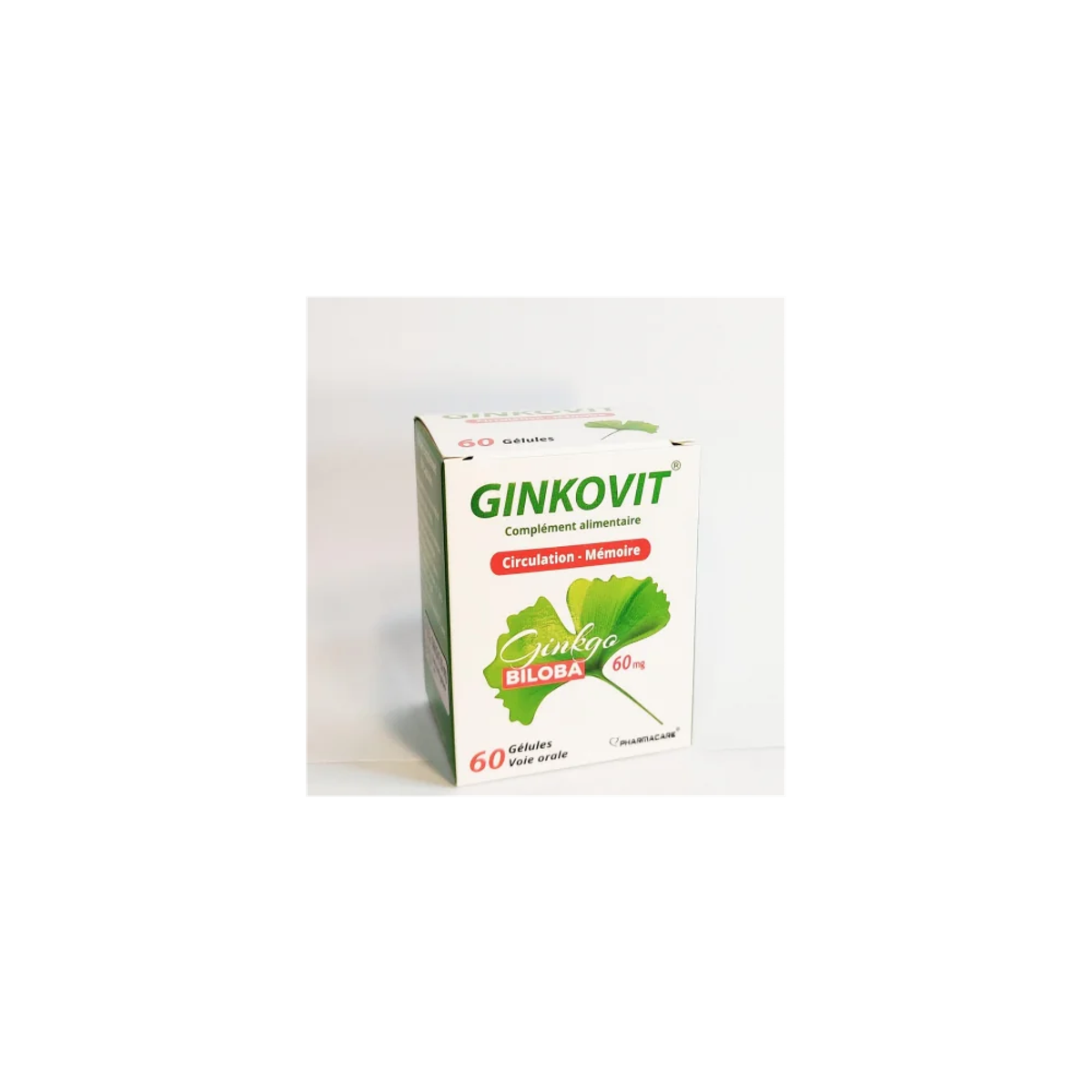 Pharmacare Ginkovit Ginkgo Biloba, 60 gélules