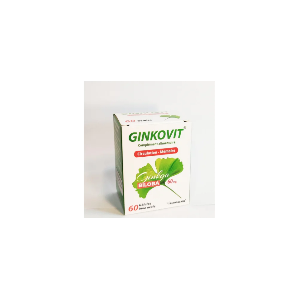 Pharmacare Ginkovit Ginkgo Biloba, 60 gélules
