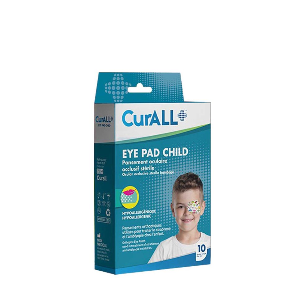 CurALL Eye Pad enfant, taille Medium, boîte de 10
