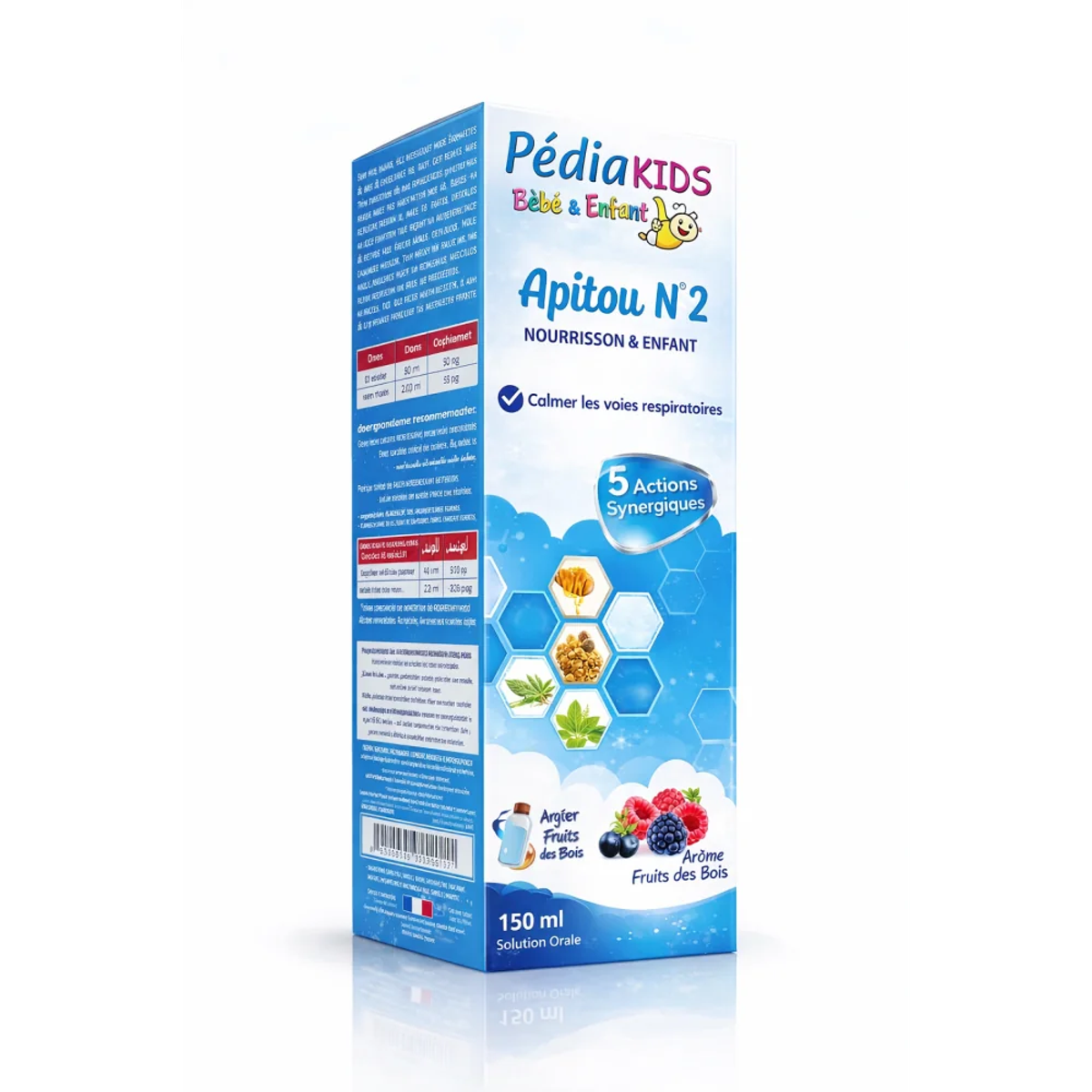 Pédiakid Apitou N°2 Sirop Toux Sèche 150 ml