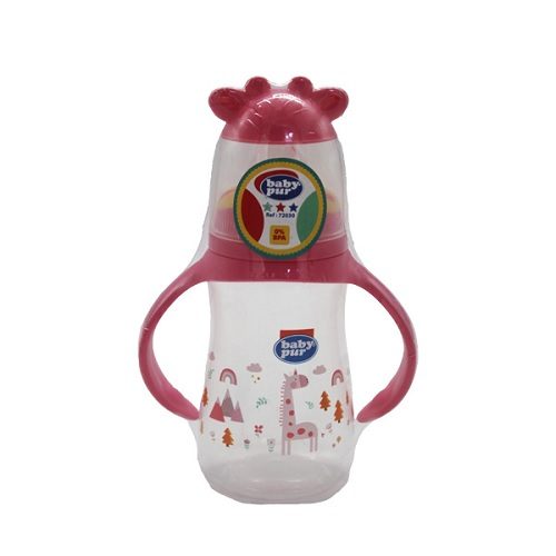 Biberon Baby Pur Girafe avec anses 125 ml