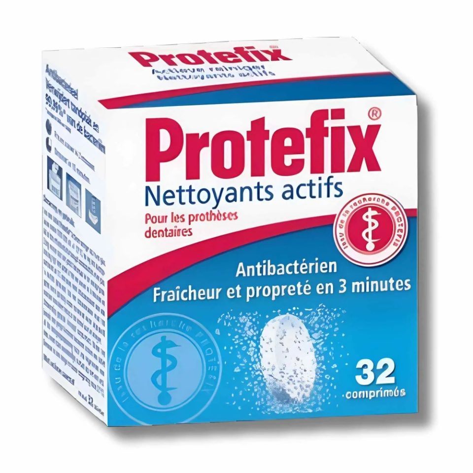 Protefix Nettoyants Actifs pour prothèses 32 comprimés