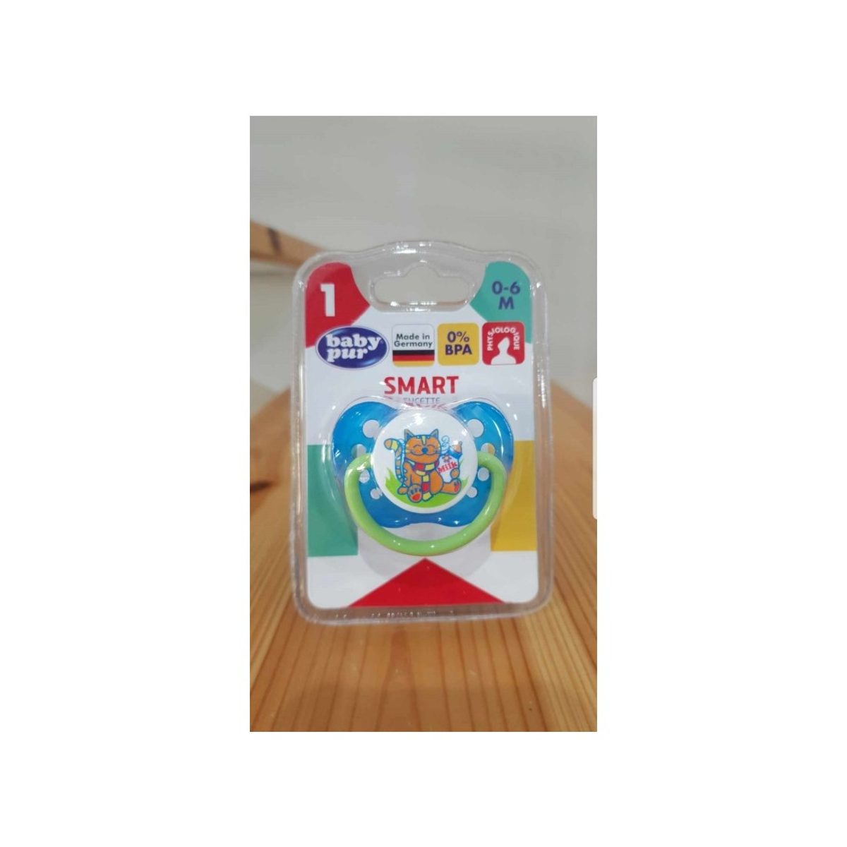 Sucette Baby Pur Smart 1er âge 0–6 mois