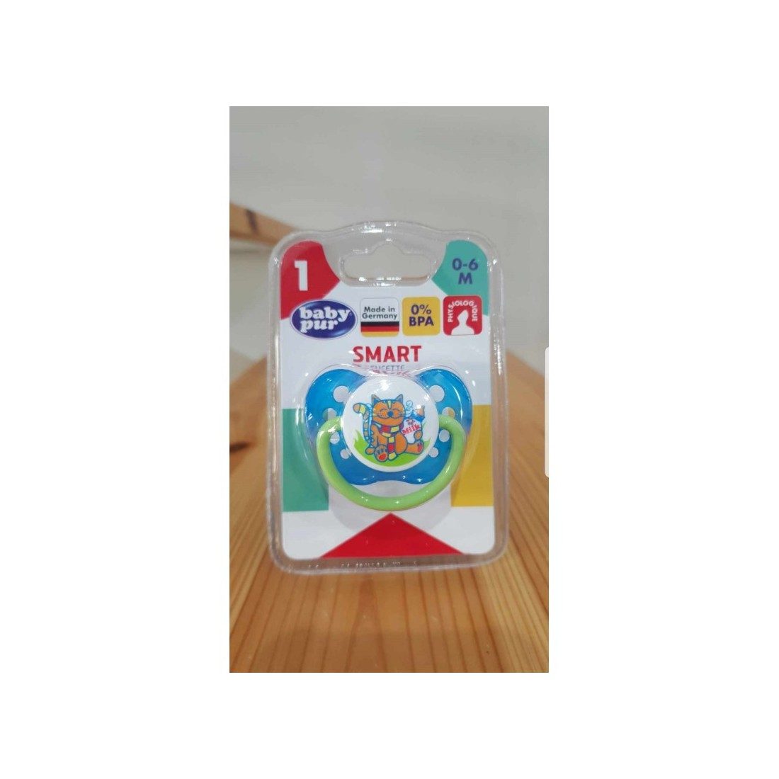 Sucette Baby Pur Smart 1er âge 0–6 mois
