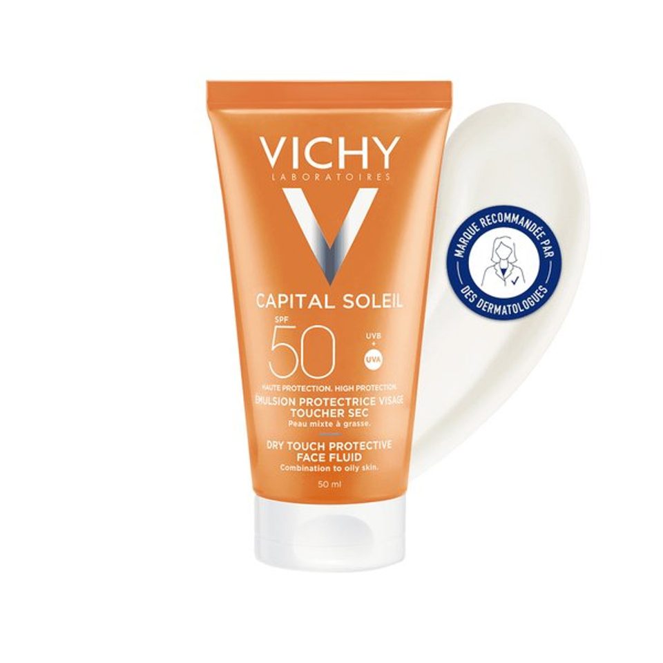 VICHY CAPITAL SOLEIL Émulsion visage toucher sec SPF 50 50 ml
