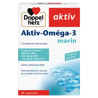 Doppelherz aktiv Aktiv-Oméga-3 marin 60 capsules