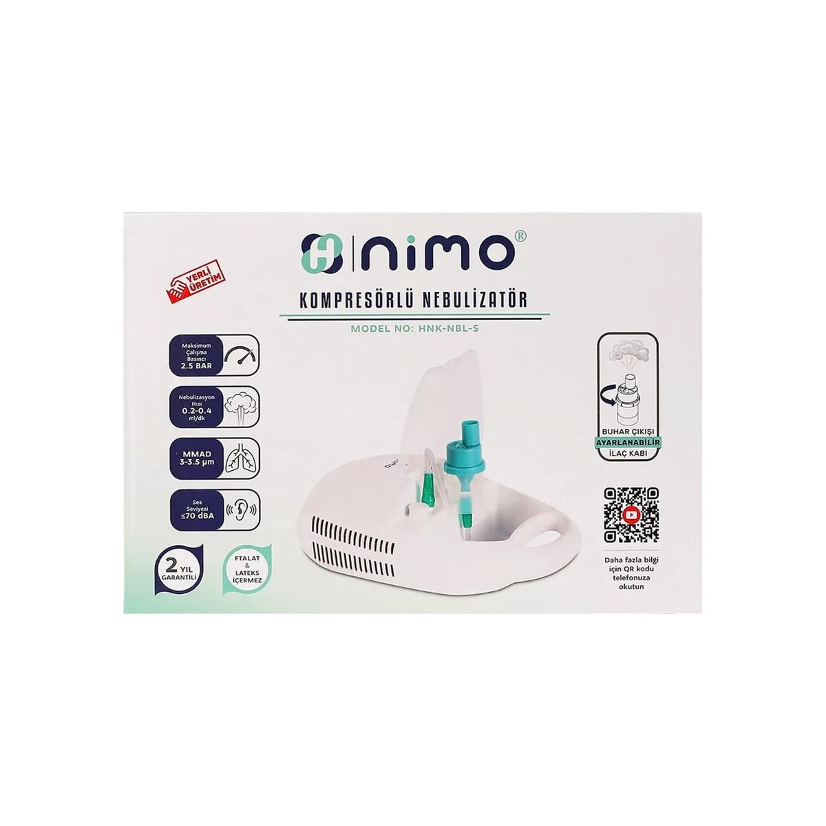 Nimo HNK-NBL-S Nébuliseur à compresseur