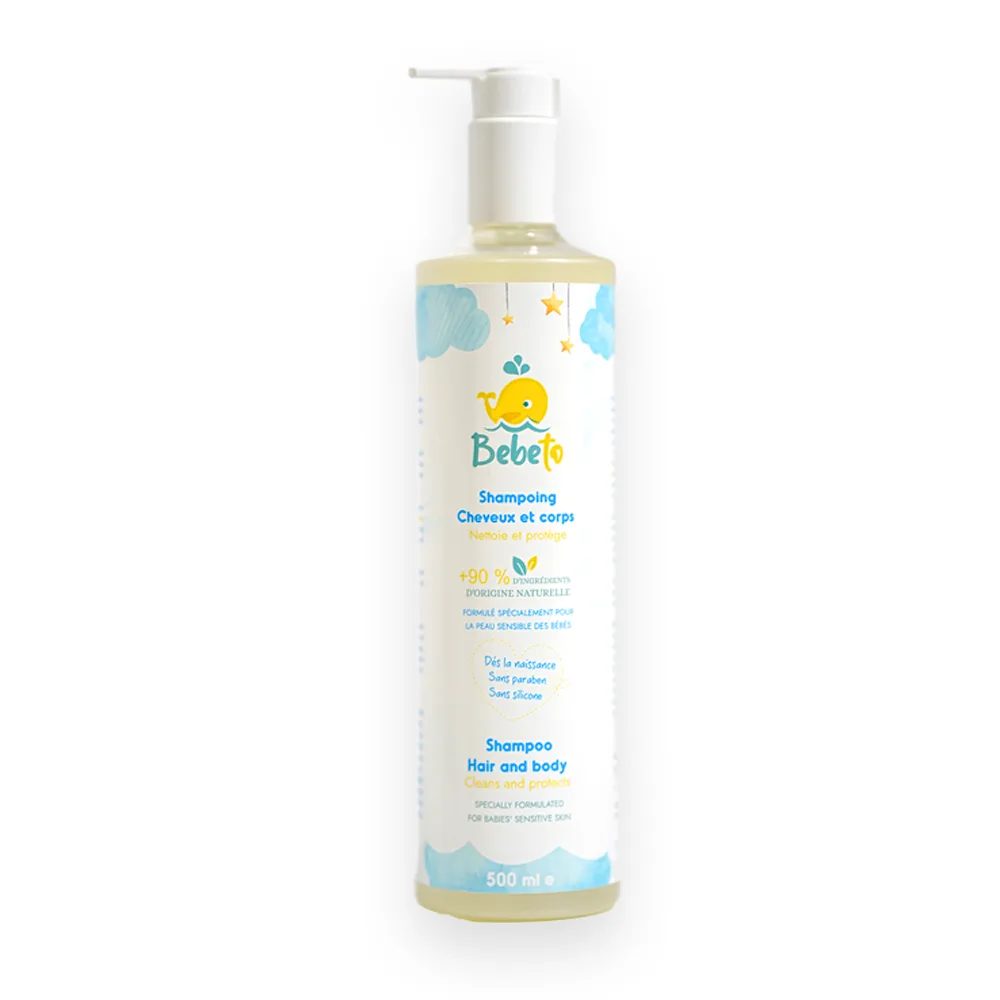 Bebeto Shampooing Cheveux et Corps, 500 ml