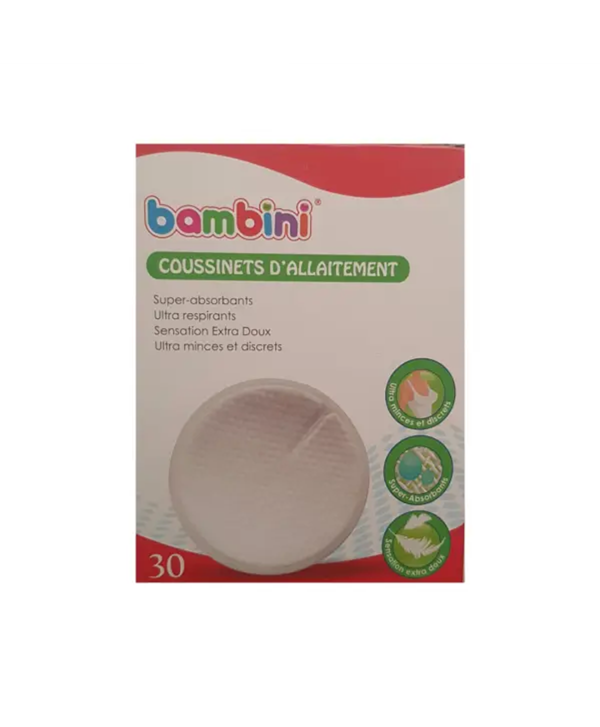 Bambini Coussinets d’allaitement, 30 pièces