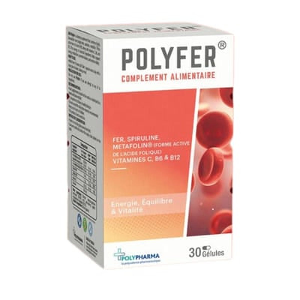 Polypharma Polyfer, 30 gélules