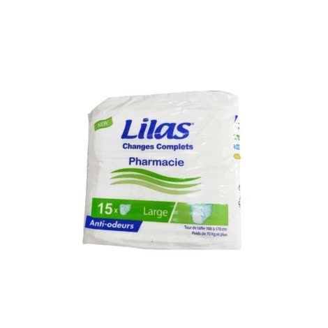 Lilas Changes complets adulte Large, 15 pièces