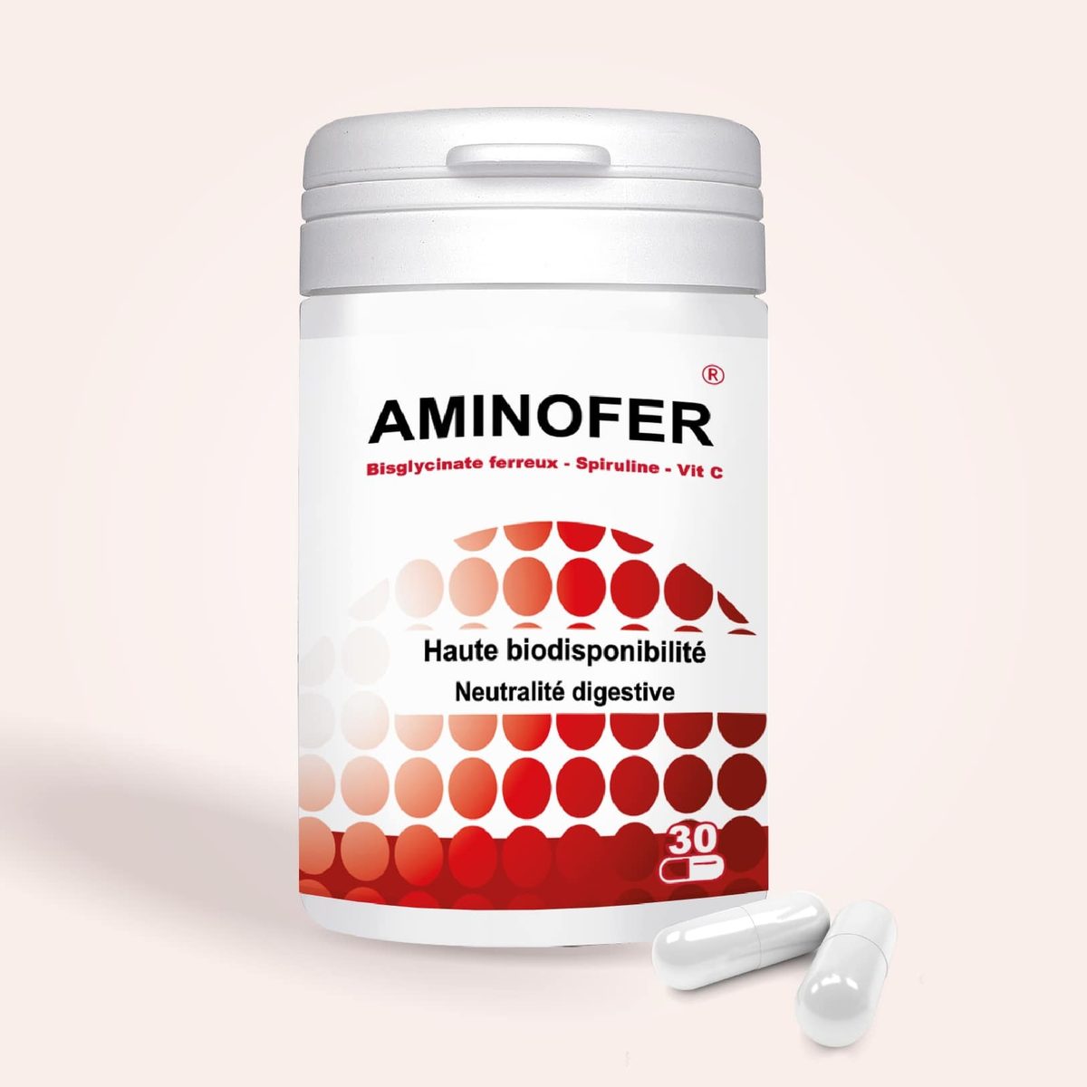 Biohealth Aminofer Complément en fer, 30 gélules