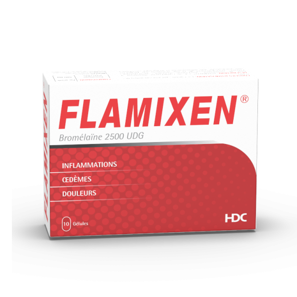 HDC Flamixen Bromélaïne 2500 UDG, 10 gélules
