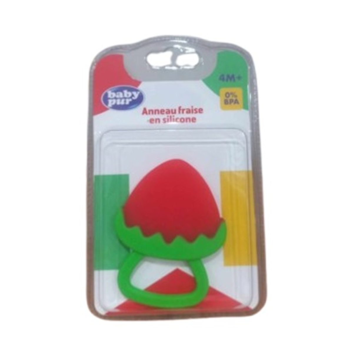 BABY PUR Anneau de Dentition Fraise