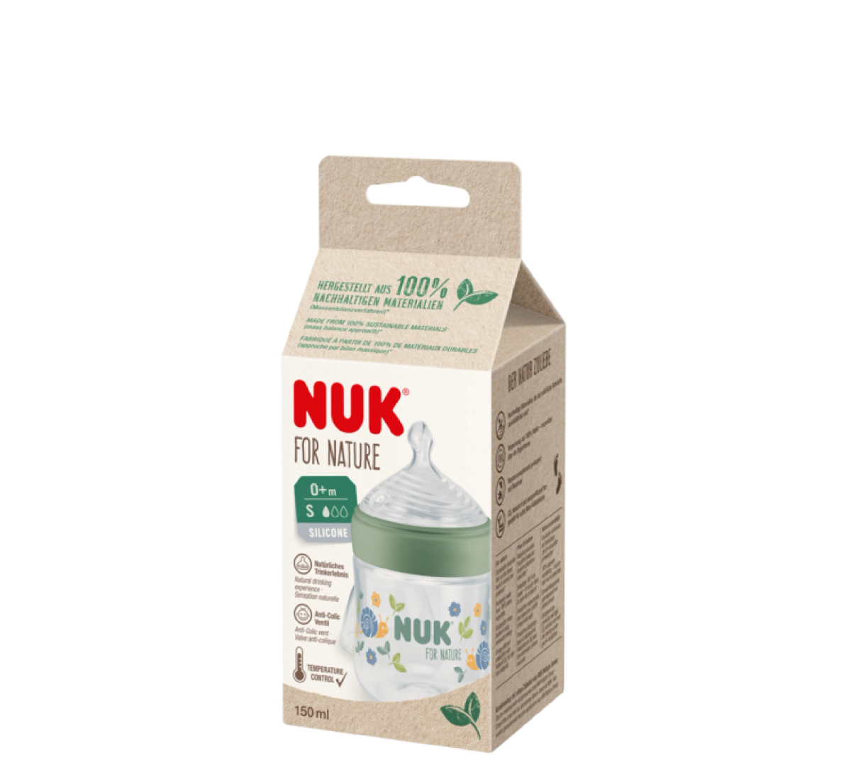 NUK for Nature Biberon Temperature Control S 150 ml