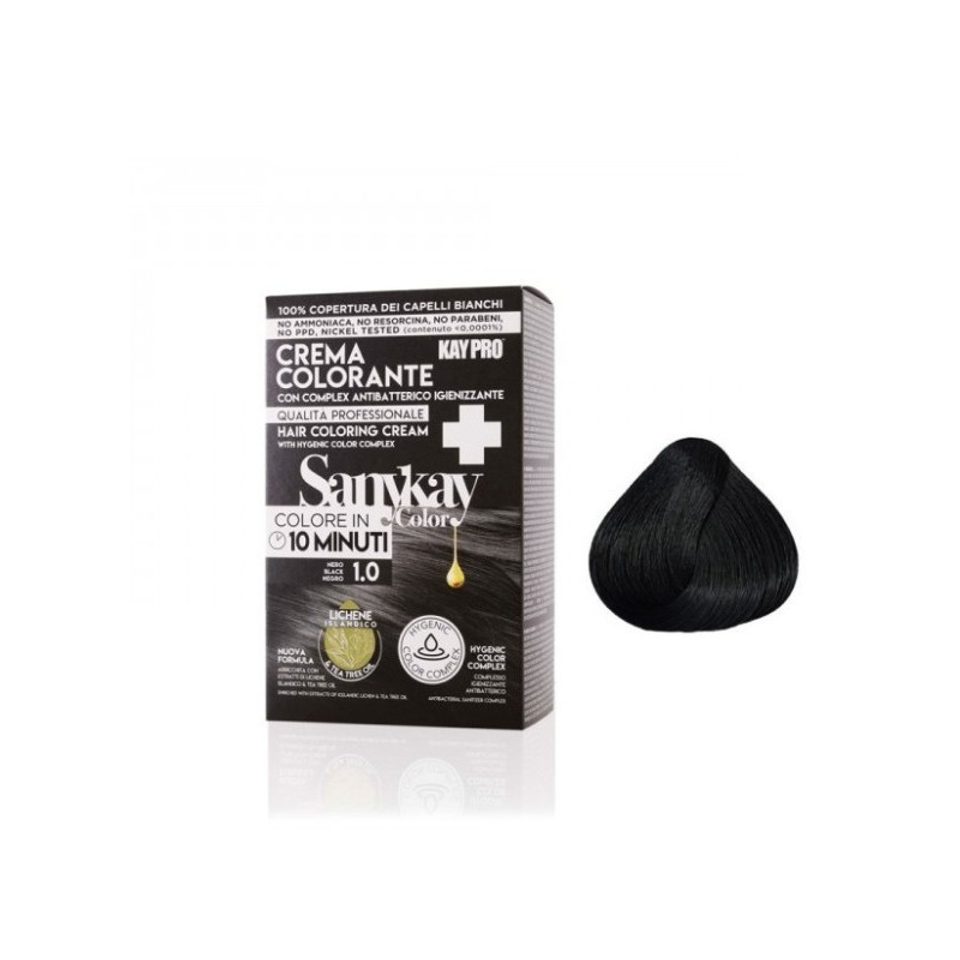 Sany Kay crème colorante express Noir 1.0, 60 ml