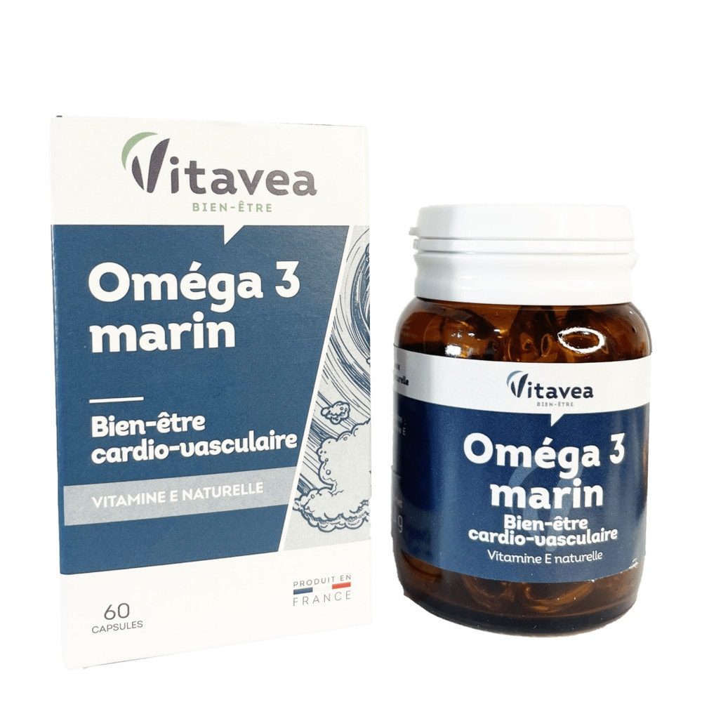 Vitavea Bien-être Oméga 3 marin 60 capsules