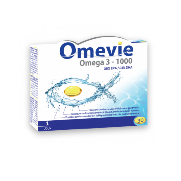 Vital Omevie Oméga 3-1000 30 capsules