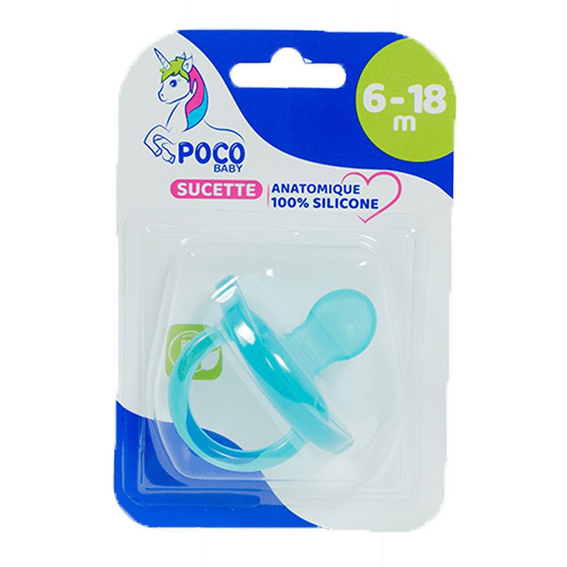 Poco Baby Sucette silicone, 6–18 mois