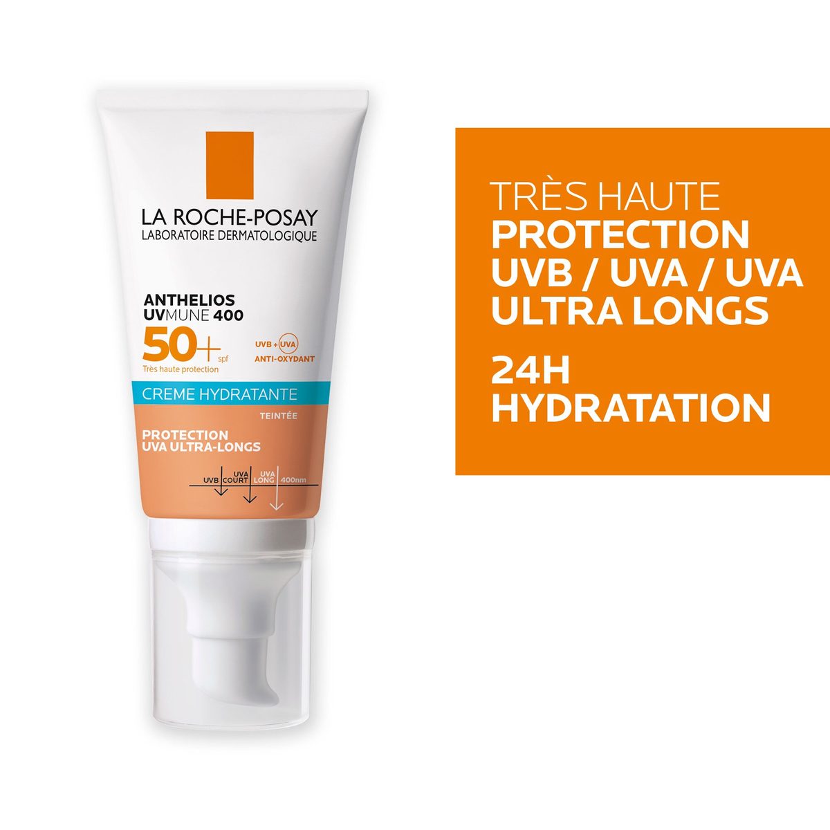 La Roche-Posay Anthelios UVMune 400 Crème Hydratante Teintée SPF 50+ 50 ml