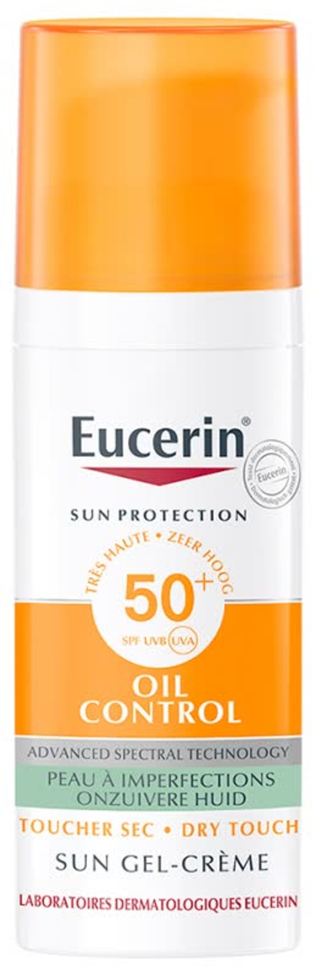 Eucerin Sun Oil Control Gel-Crème Visage SPF 50+, 50 ml