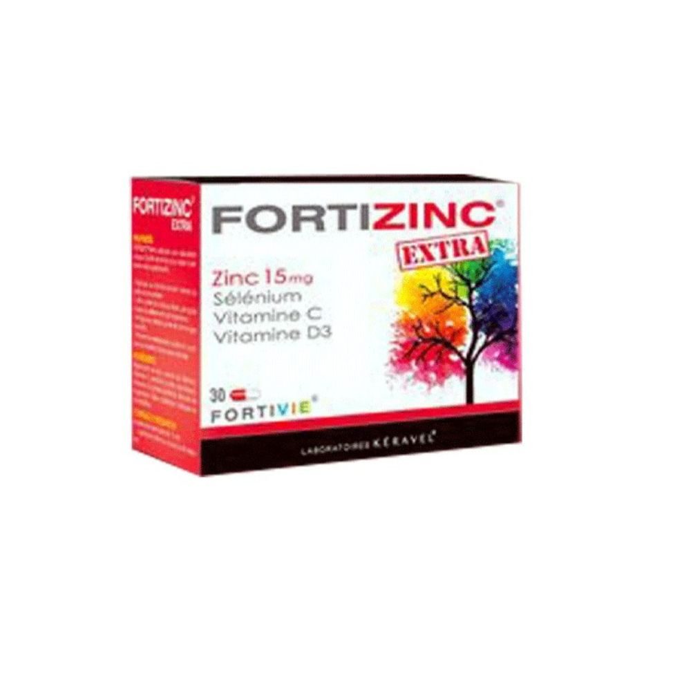 Keravel Fortizinc Extra complément alimentaire, 30 gélules
