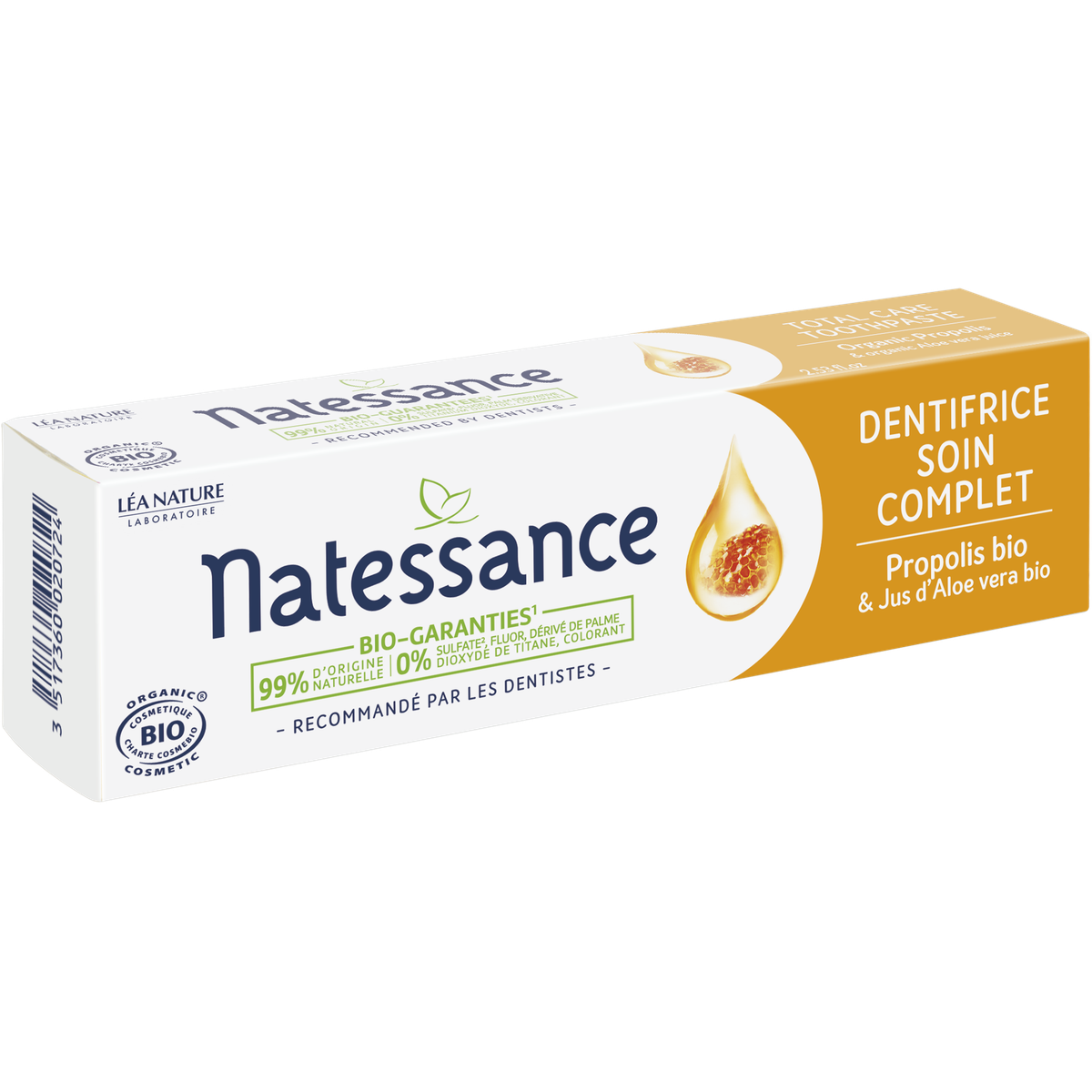 Natessance Dentifrice bio Soin complet, 75 ml