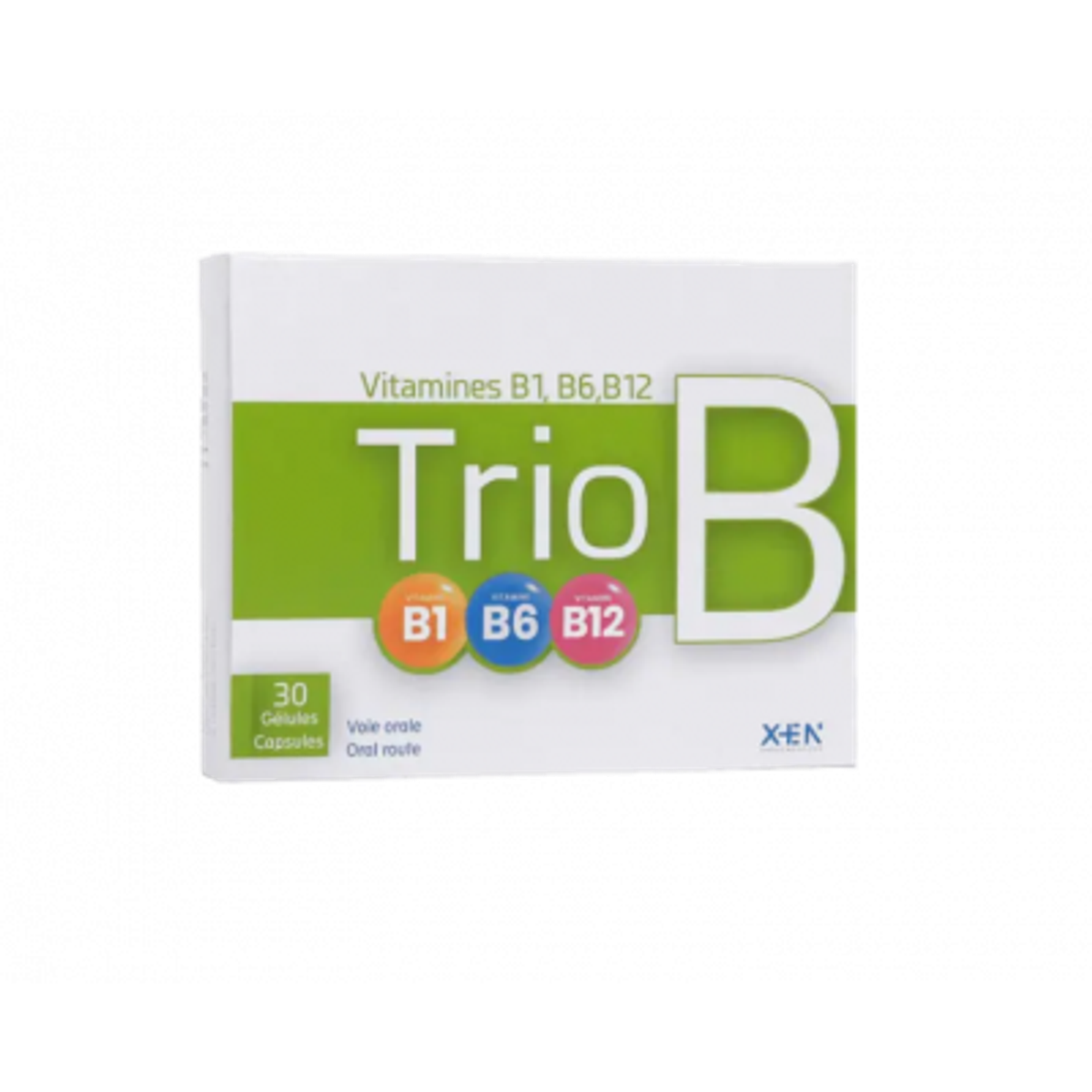 Xen Trio B Vitamines B1 B6 B12, 30 gélules