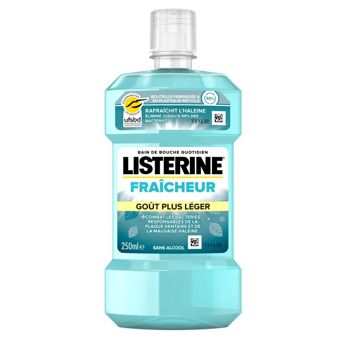 Listerine Fraîcheur Goût plus léger bain de bouche 250 ml