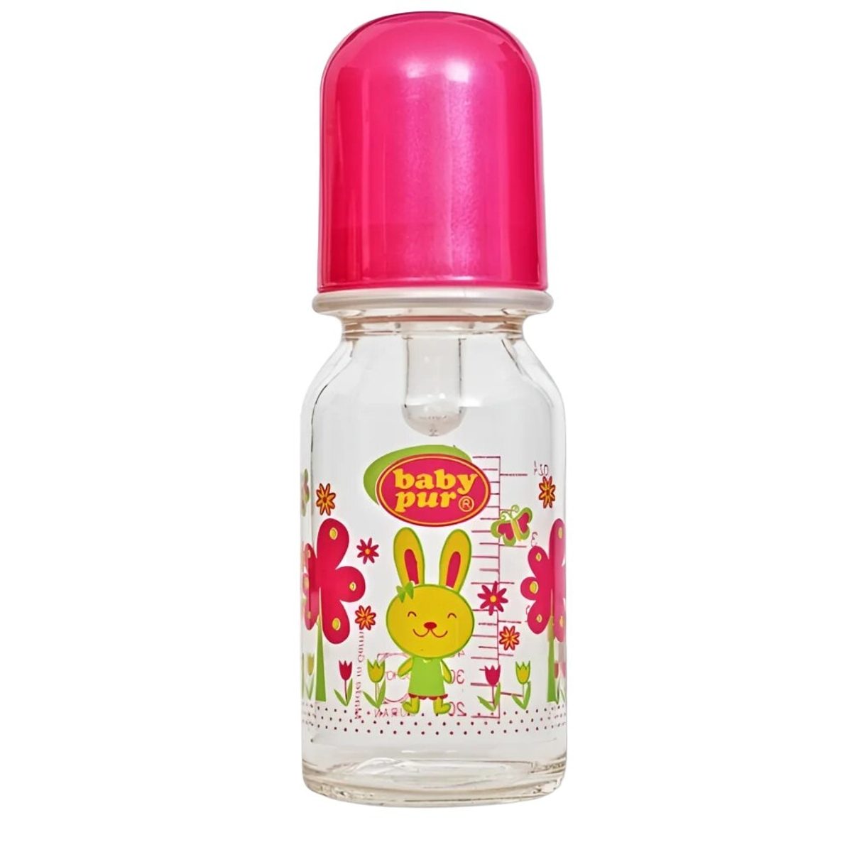 Biberon Baby Pur en verre thermorésistant 120 ml
