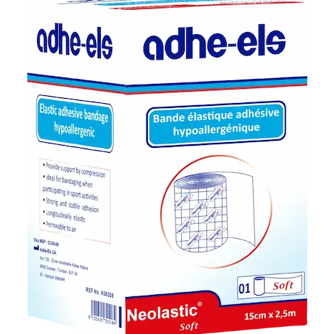 Adhe-Els Neolastic Soft, bande adhésive 15 cm × 2,5 m