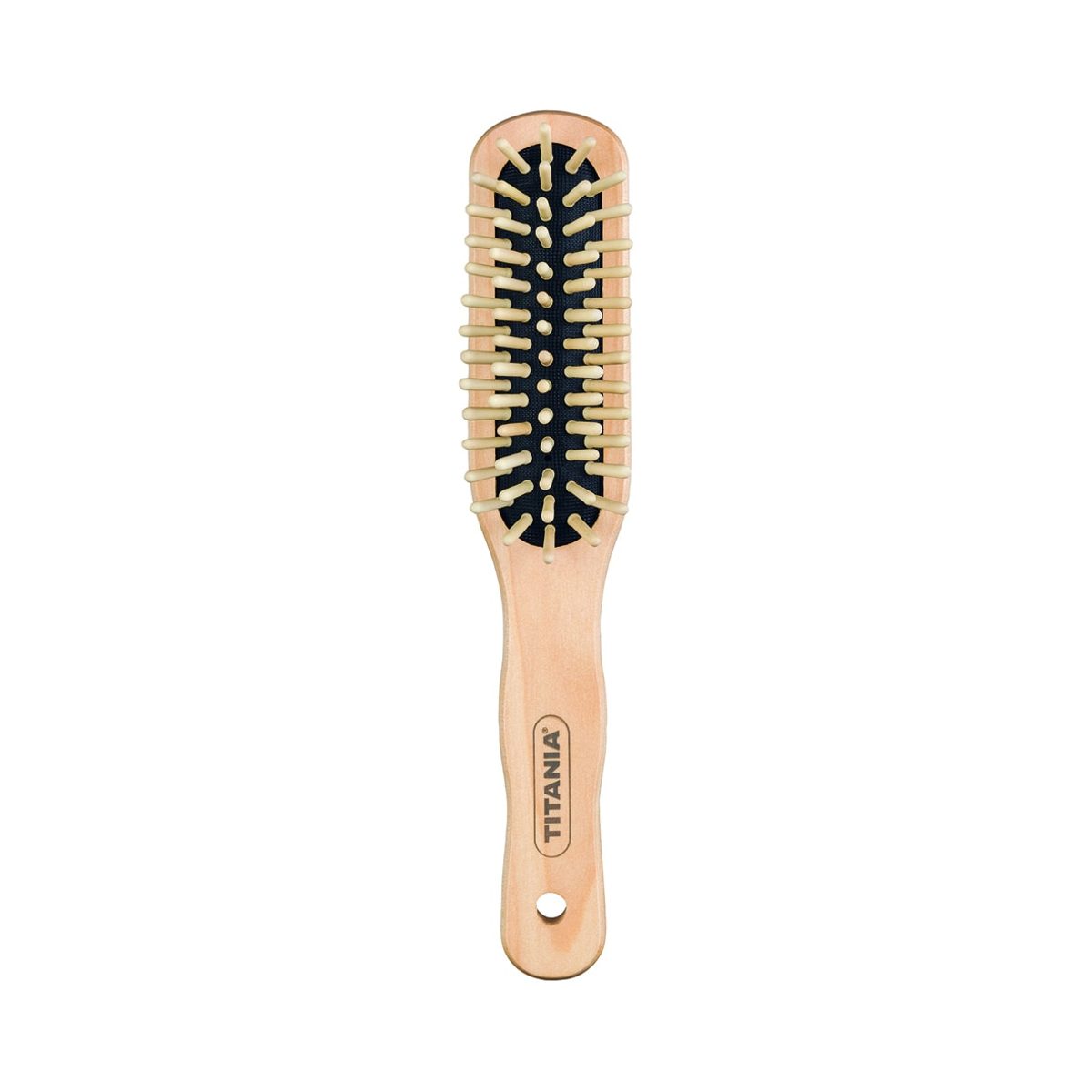 Titania Brosse pneumatique en bois petite, 5 rangées, 22 cm
