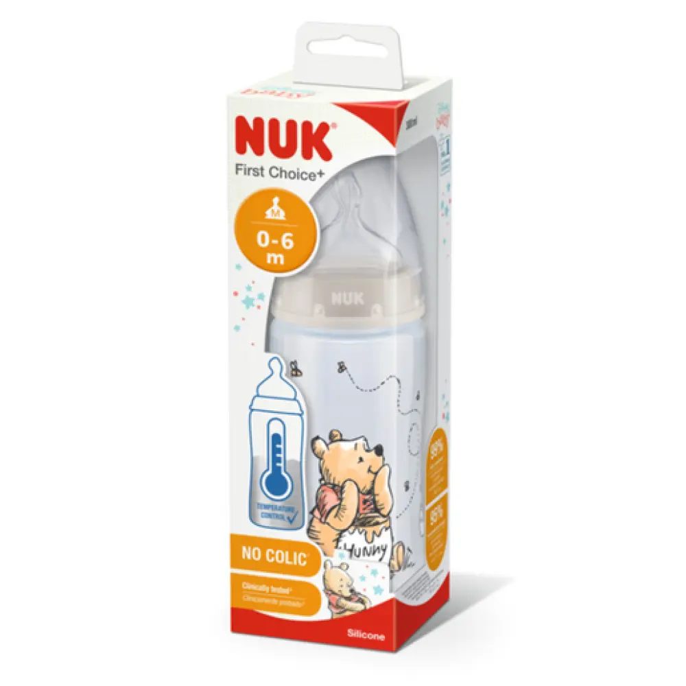 NUK First Choice+ Biberon Winnie Temperature Control 300 ml