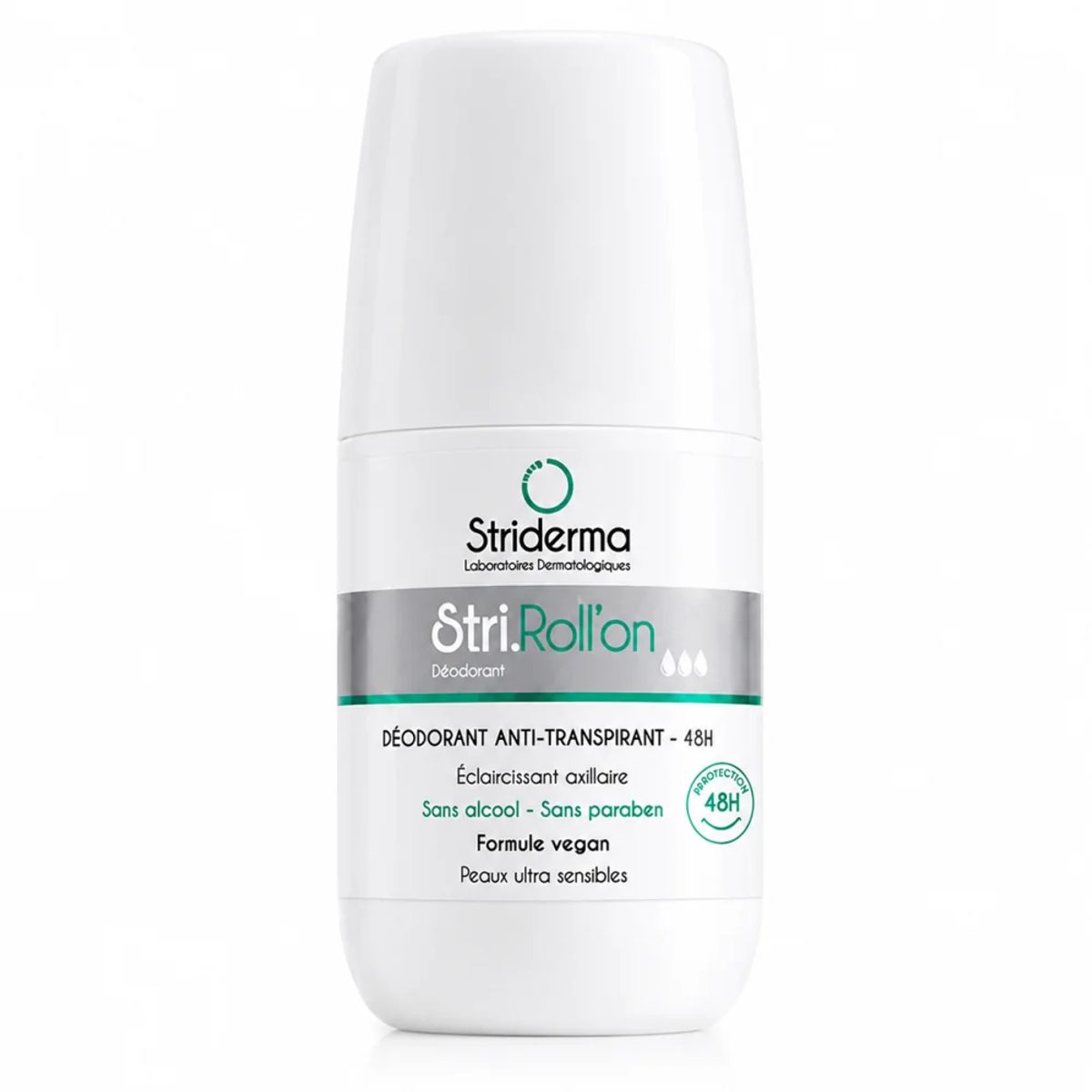 Striderma Stri Roll-On anti-transpirant éclaircissant, 50 ml