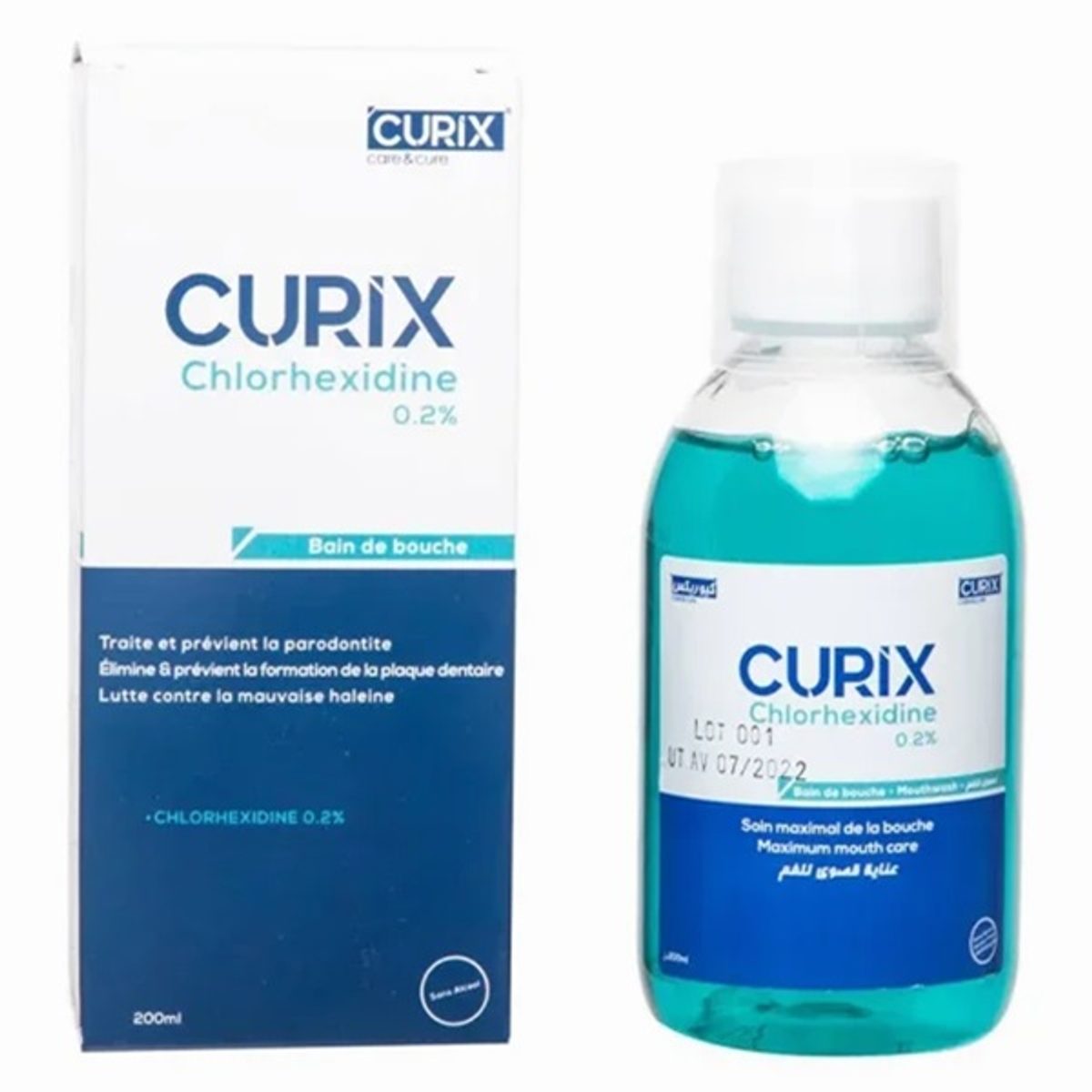 Curix Bain de bouche Chlorhexidine 0,2 % 200 ml