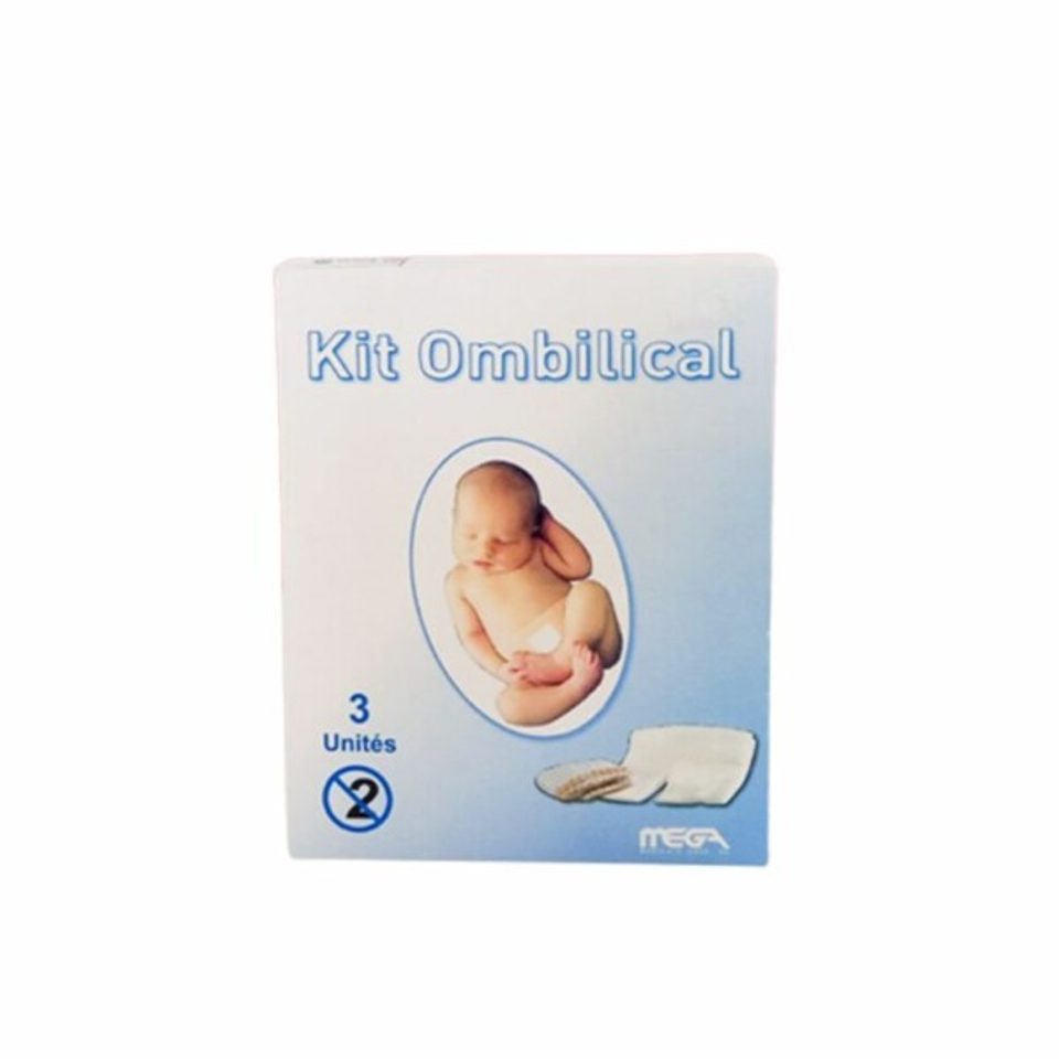 MEGA kit ombilical nouveau-né, 3 unités