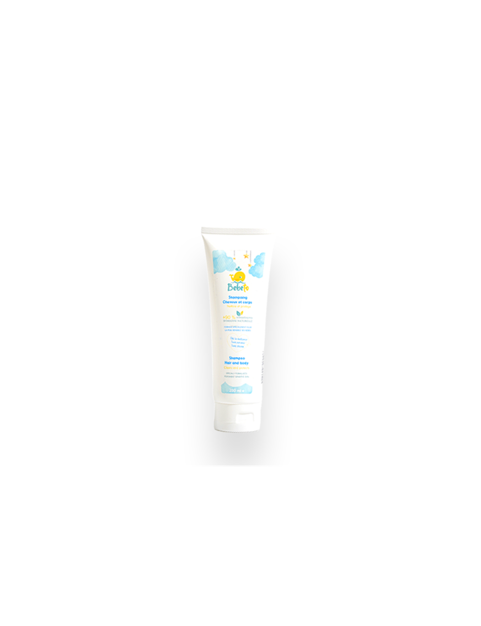Bebeto shampooing cheveux et corps 2-en-1, 200 ml
