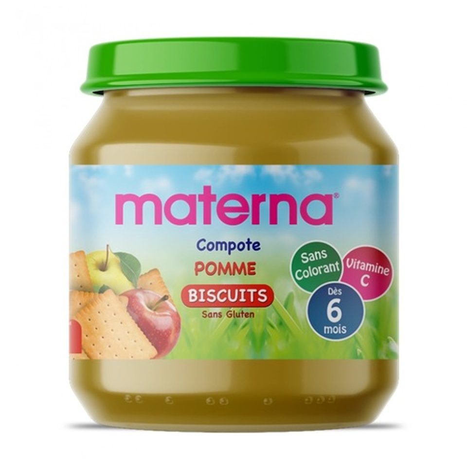 Materna Baby Compote Pomme-Biscuits 130 g