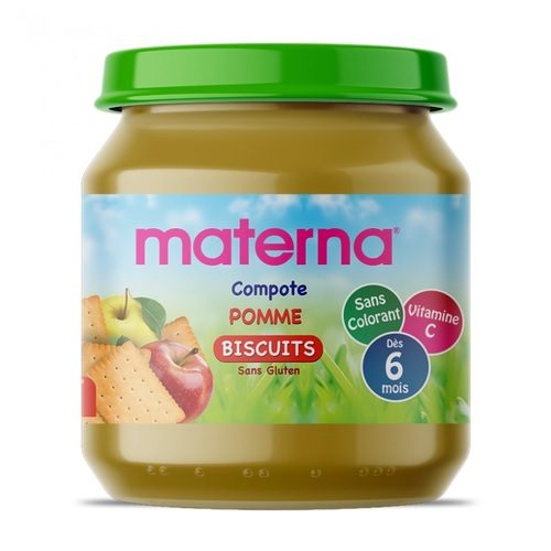 Materna Baby Compote Pomme-Biscuits 130 g