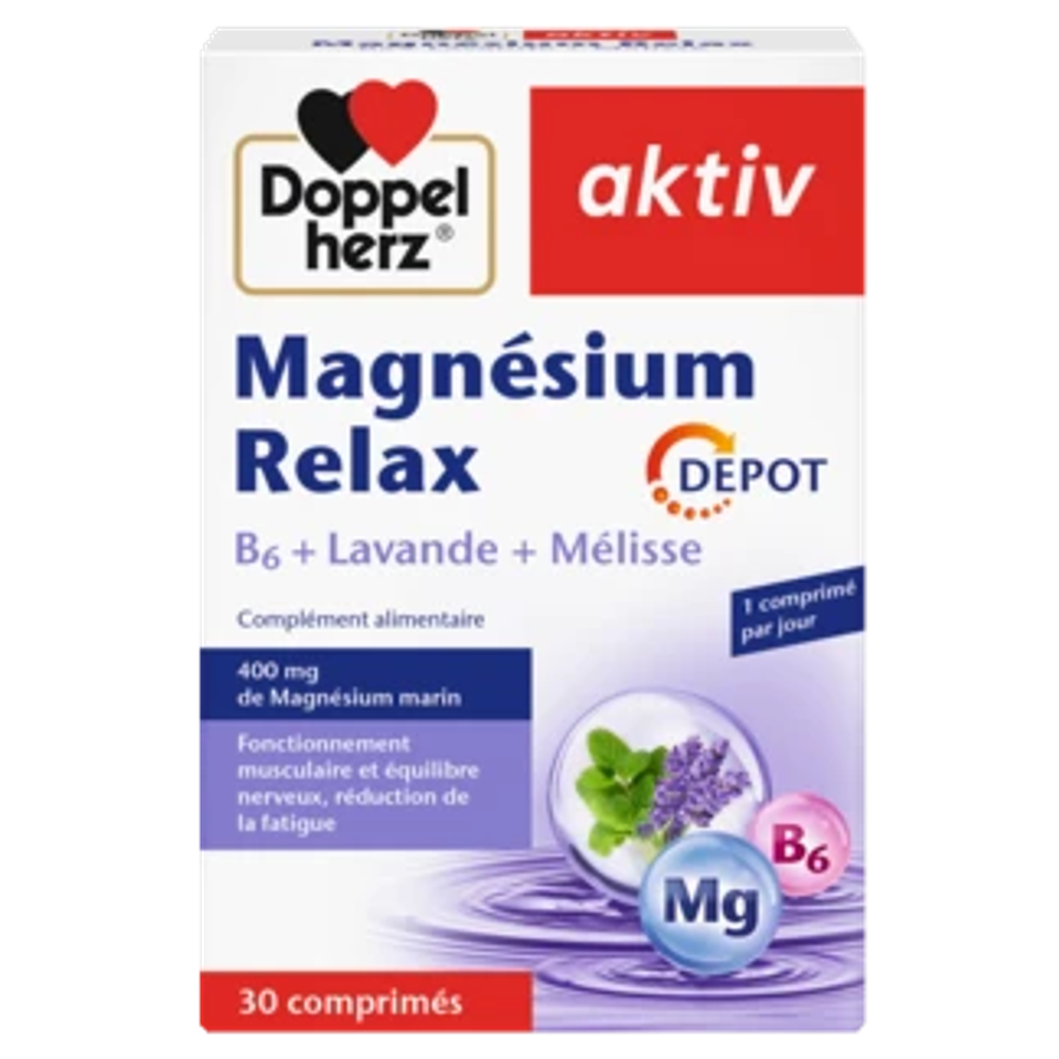 Doppelherz aktiv Magnésium Relax DEPOT 30 comprimés