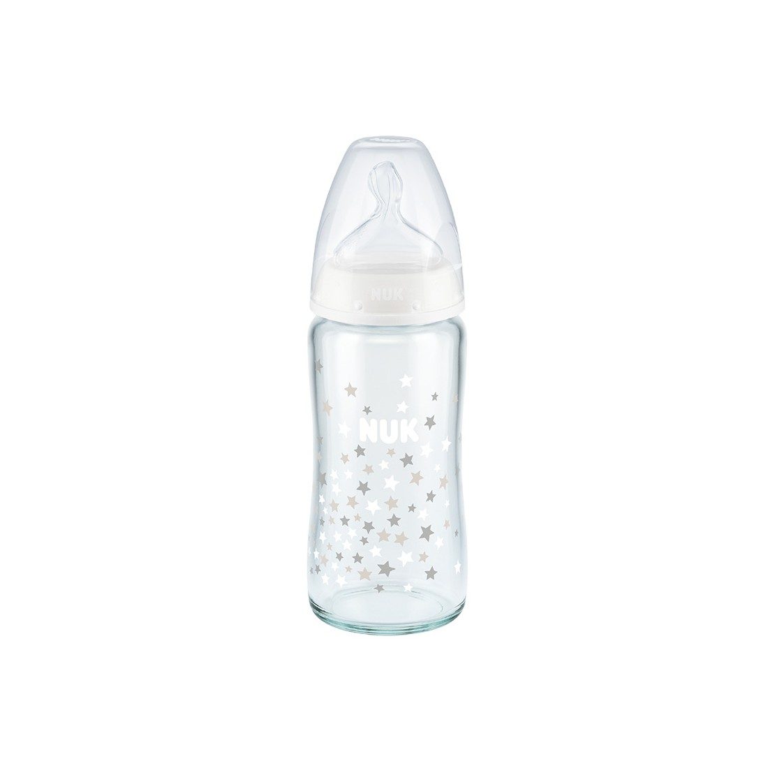NUK First Choice+ Biberon en verre 0–6 mois 240 ml